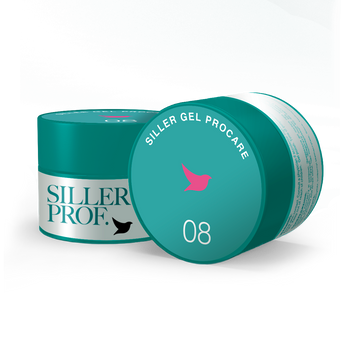 Гель для нігтів світло-рожевий Siller Gel ProCare №08, 15 мл