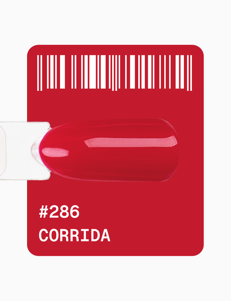 Гель-лак червоний Adore 286 corrida, 12 мл