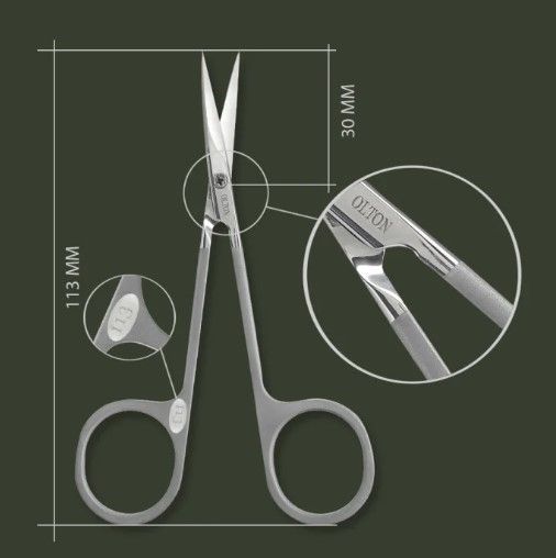 Ножиці для кутикули Easy Line by Olton, модель (matte) 113мм