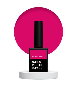 Гель-лак яскраво-рожевий NAILSOFTHEDAY Let's special purple, 10 мл