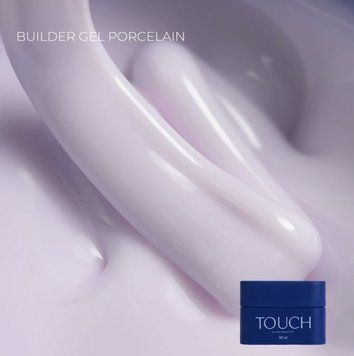 Гель для нігтів білий Touch Builder gel Porcelain, 10 мл