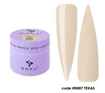 Гель будівельний класичний нюд Builder Gel Light DNKa, 15 ml #0007 Texas