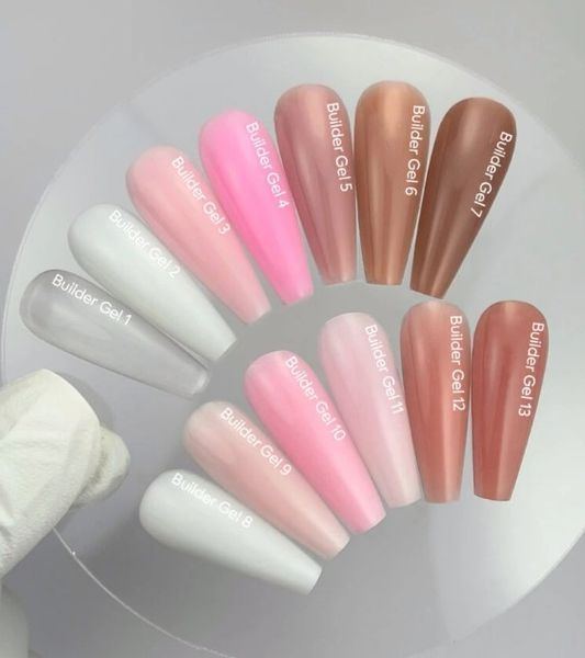 Гель для нарощування нігтів нюдово-рожевий NAILSOFTHEDAY Builder gel №12, 15мл