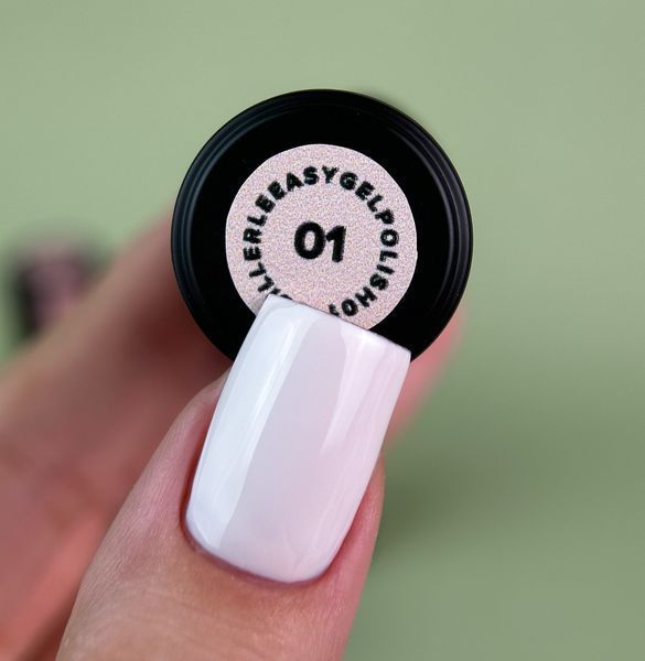 Гель-лак однофазний молочний Siller Easy Gel, №01, 8мл
