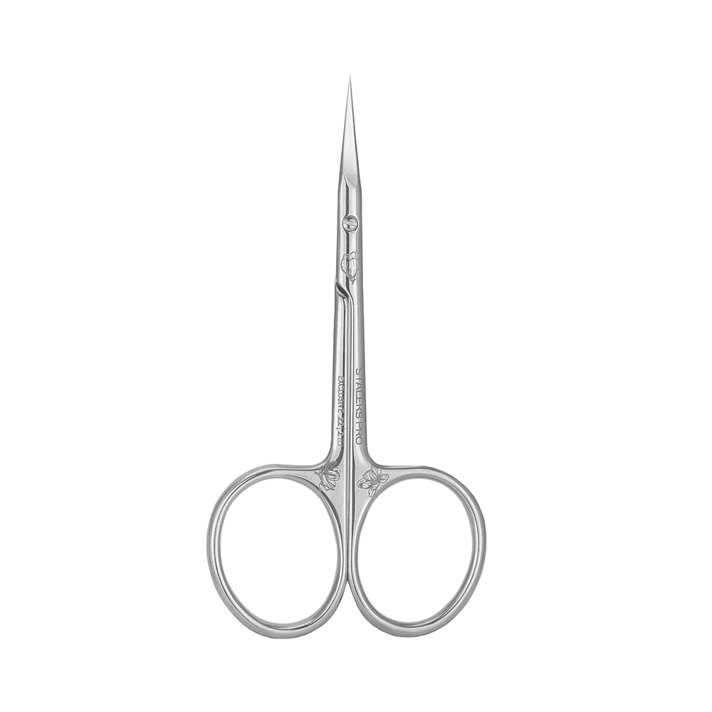 Staleks Pro Nagelhautschere Exclusive – Manuell Geschärft, Magnolien-Design, Rostfreier Stahl, Für Maniküre