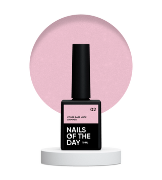 База камуфлююча з шимером NAILSOFTHEDAY Nude shimmer 02, 10 мл
