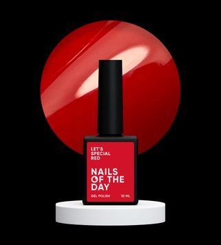 Гель-лак червоний NAILSOFTHEDAY Let's special red, 10 мл