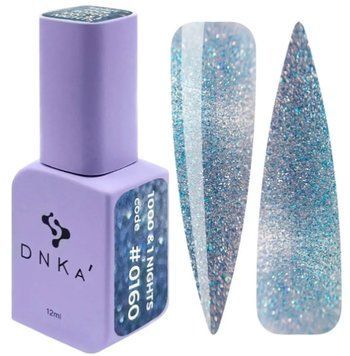 Гель-лак котяче око блакитний DNKa Gel Polish 1000&1Nights #0160, 12 мл