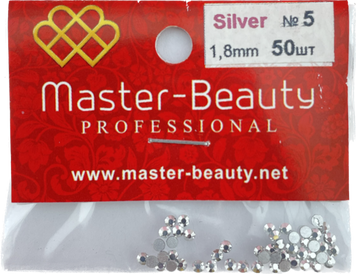 Стрази дзеркальне срібло Silver  №5 1,8 мм (50 шт)
