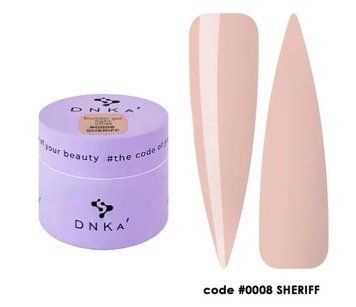 Гель будівельний теплий бежевий Builder Gel Light DNKa, 15 ml #0008 Sheriff