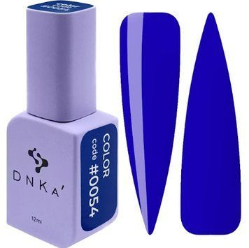 Гель-лак синій насичений Gel Polish, 12 ml Колір #0054