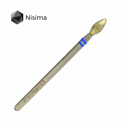 Крапля 3,3 мм синя P368m033 Nisima
