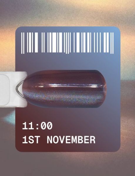 Гель-лак котяче око коричнево-блакитний Adore 1st November 11:00 Cat&rsquo;s Eye, 12 мл