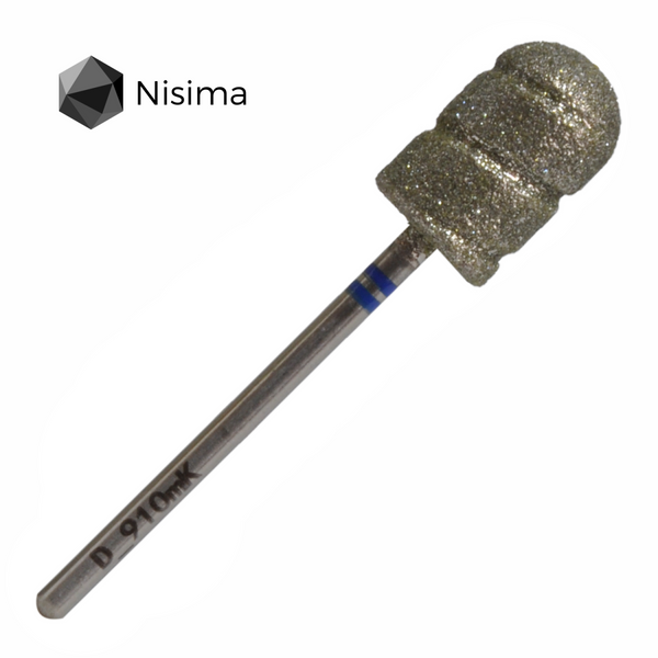 Насадка педикюрна середній абразив 10 мм D_910mK Nisima