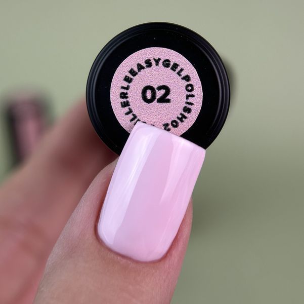Гель-лак однофазний блідо-рожевий Siller Easy Gel, №02, 8мл