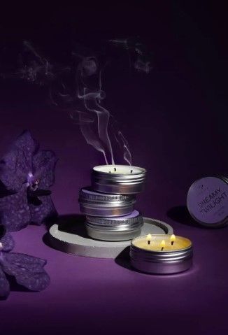 Свічка для масажу рук з ароматом новорічних спецій DNKa Spa candle Mirage of Dreams, 30ml