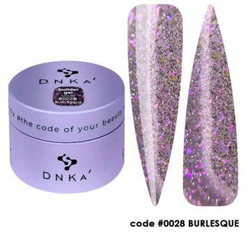 Гель світловідбивний бузковий будівельний, 30 мл DNKa' Builder Gel #0028 Burlesque