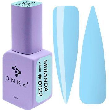 Гель-лак ніжно блакитний DNKa Gel Polish, Miranda #0122, 12 ml