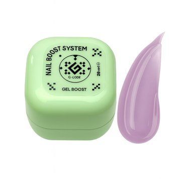 Гель для протезування та відновлення нігтів напівпрозорий рожевий G-Code Nail Boost+octopirox Gel №06, 20 мл