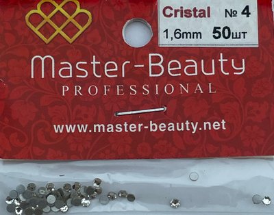 Стрази срібло Cristal №4, 1.6 мм. (50шт.) Стразы Cristal №4, 1.6 мм фото