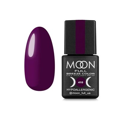 Гель лак Moon Full Breeze №410 фіолетовий, 8 мл