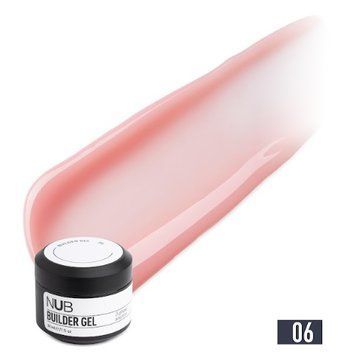 Гель для нарощування трифазний густий нюдовий NUB Builder Gel 06, 30 мл