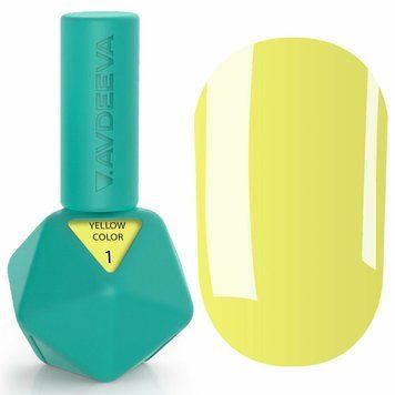 Гель-лак світлий пастельно-жовтий Avdeeva Yellow Color №1, 12мл