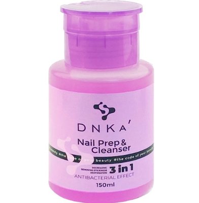 Засіб для знежирення, дегідрації, зняття липкого шару 3in1 Prep&Cleanser DNKa, 150 ml