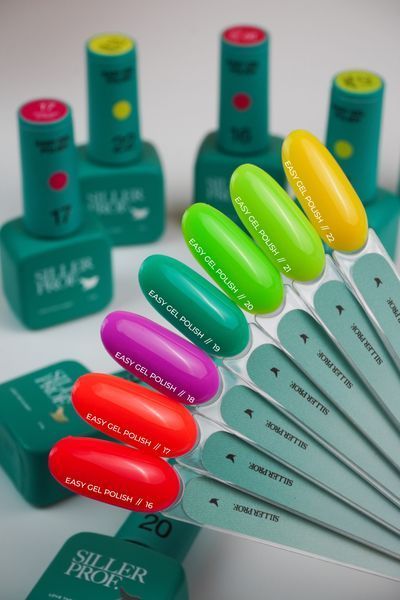 Гель-лак однофазний зелений Siller Easy Gel, №19, 8мл