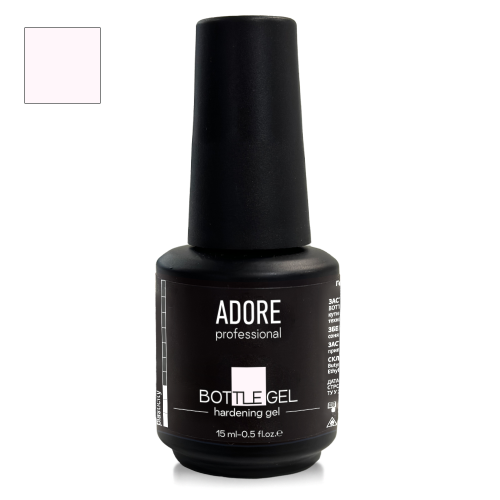 Гель біло-рожевий для зміцнення Adore Bottle Gel "powder" 15 мл