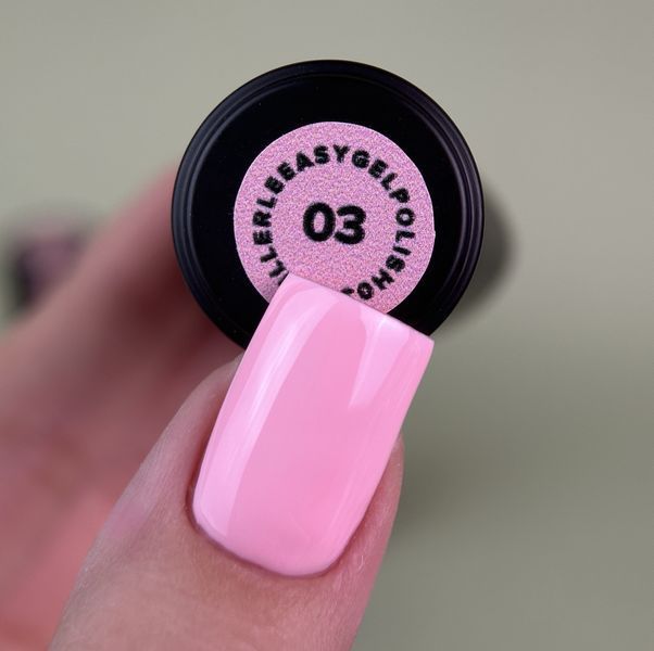 Гель-лак однофазний рожевий Siller Easy Gel, №03, 8мл