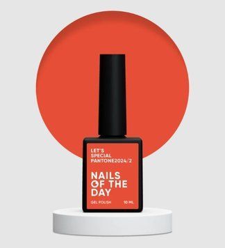 Гель-лак лососевий/морквяний Nailsoftheday let&rsquo;s special pantone2024/2, 10 мл