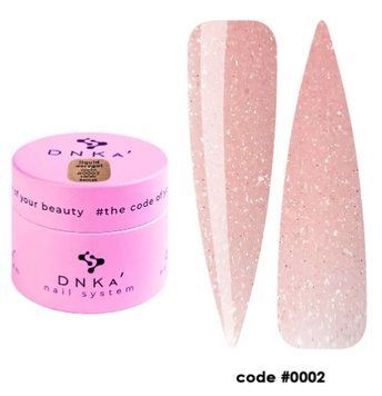 Акригель світло-бежевий з шимером рідкий Liquid Acrygel DNKa, 15 ml #0002 Creme Brulee
