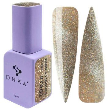 Гель-лак котяче око золотий DNKa Gel Polish 1000&1Nights #0162, 12 мл