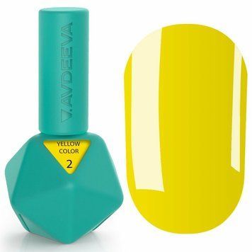 Гель-лак лимонно-жовтий Avdeeva Yellow Color №2, 12мл