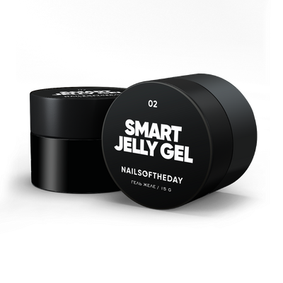 Гель желе для нігтів білий будівельний Nailsoftheday smart jelly gel 02, 15 г