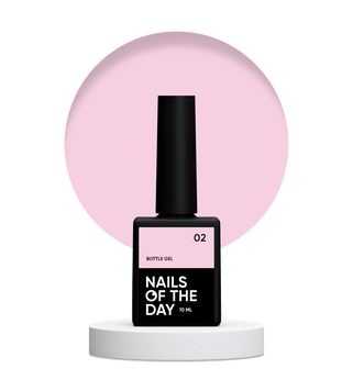 Гель блідно-рожевий NAILSOFTHEDAY Bottle Gel №02, 10 мл