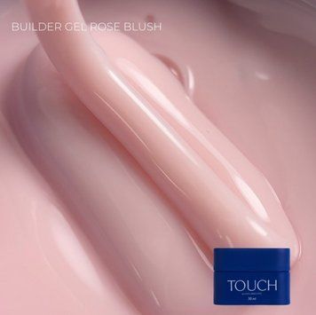 Гель для нігтів молочний з рожевим підтоном Touch Builder gel Rose blush, 30 мл