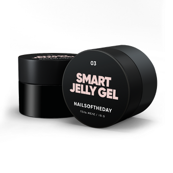 Гель желе для нігтів персиково&ndash;бежевий будівельний Nailsoftheday smart jelly gel 03, 15 г