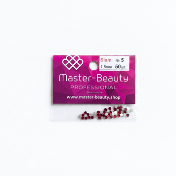 Стрази червоні 1.8 мм 50шт Siam №5, Master-Beauty