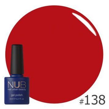 Гель-лак NUB №138 Casual Red 8 мл