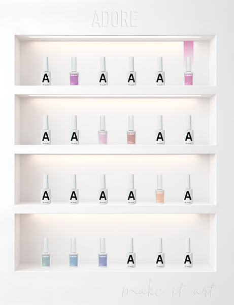 Гель-лак з шимером рожевий Adore S-02 strawberry, 12 мл