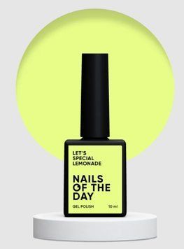 Гель-лак лимонний пастельний NAILSOFTHEDAY Let's special Lemonade, 10 мл