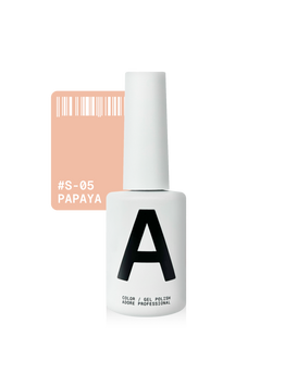 Гель-лак з шимером бежевий Adore S-05 papaya, 12 мл