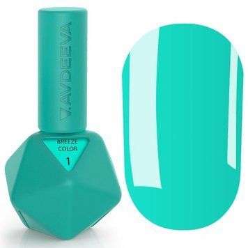 Гель-лак бірюзово-м&rsquo;ятний Avdeeva Breeze Color №1, 12мл