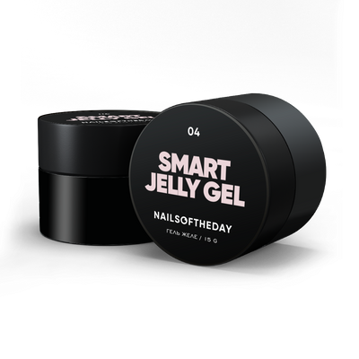 Гель желе для нігтів бежевий будівельний Nailsoftheday smart jelly gel 04, 15 г