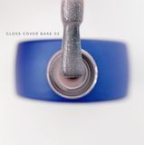 База рожева з мікрошимером Touch Cover Base Gloss 3, 13мл