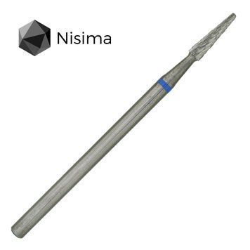 Конус тонкий короткий синій абразив H_701mK Nisima
