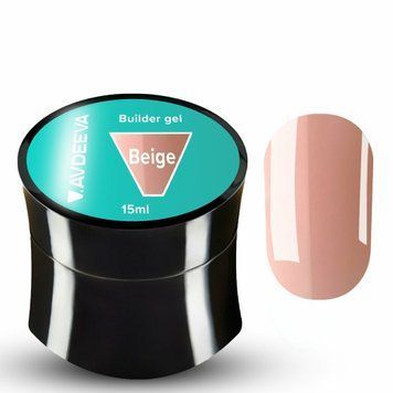 Гель для нігтів моделюючий бежевий Victoria Avdeeva Builder gel, 15 мл