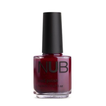 Декоративний лак темно-малиновий NUB Nail Polish №136, 14 мл